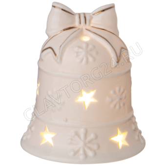 ФИГУРКА "КОЛОКОЛЬЧИК" С LED-ПОДСВЕТКОЙ 8,5*8,5*9,9СМ/48 арт. 146-2127 Арти НГ