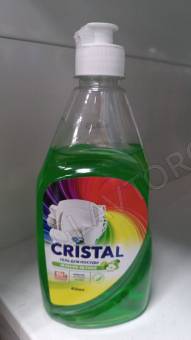 Гель для посуды CRISTAL "Зеленое яблоко" 450мл. (1*9 шт)