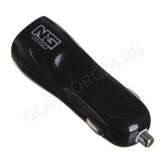 Зарядное устройство автомобильное NG 738-015 2xUSB 12-24B 2A черный