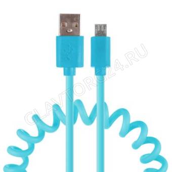 Кабель USB штекер-MicroUSB штекер FORZA 1м прорезиненный 1,5А микс