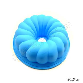 Форма д/выпечки силиконовая кекс №4 20*6см КТ-S-323/60