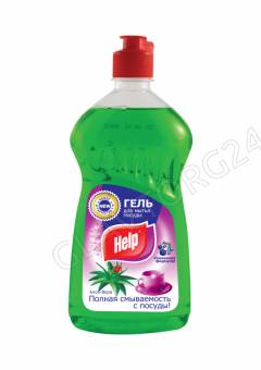 Help гель д/посуды Алоэ-Вера 500мл/12