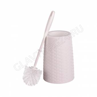 Ерш с подставкой "Плетёнка" белый