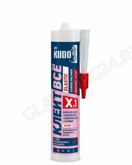 Клей KUDO Клеит Все ELASTIC на основе гибридных полимеров, белый,  280 мл KX-1W ПОСЛЕДНЯЯ ЦЕНА