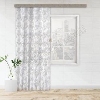 Штора вуаль печать Childlike 0129 145*260см голубой РАСПРОДАЖА