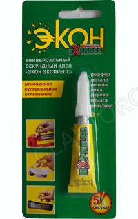 Клей секундный Экон Экспресс 3г б/карта 12шт/288 1303054