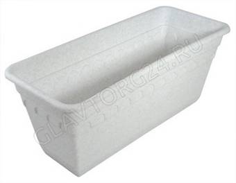 Ящик для растений Колывань 40см мрамор с подд. с183м