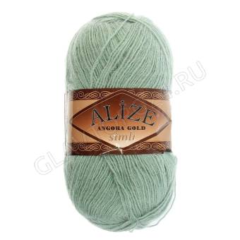 Пряжа "Angora Gold Simli" 75% акрил, 20% шерсть, 5% металлик 500м/100гр (515 миндаль) 1278513