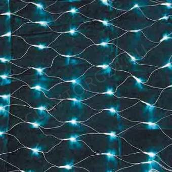 СНОУ БУМ Гирлянда электр. сеть, 224LED, 2x2м, аква, 8 реж, ПВХ провод, 220В 
