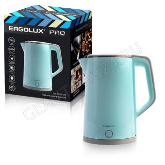Чайник электрический ERGOLUX ELX-KS12-C13 1,8л 2,2кВт металл голубой