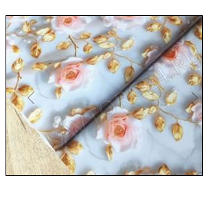 Термоклеенка с рисунком силиконовая 0,65мм*1,0м*20м GW-52348 мод. STP5818-1