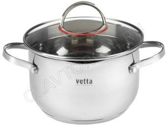 VETTA Бирмингем Кастрюля 18х11,5см, 2,7л, со стекл. крышкой, индукция
