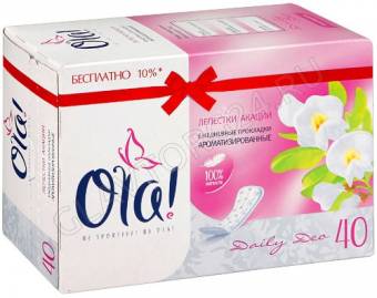 Ola! Silk Sense DAILY DEO прокладки ежедневные Лепестки акации уп.40 /18шт