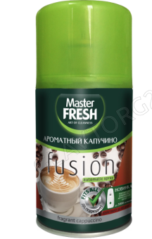 Мастер Фреш освежитель воздуха-сменный баллон 250мл Ароматный капучино 