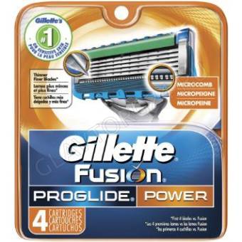 Gillette Fusion ProGlide Power Кассеты мужские 4шт РАСПРОДАЖА