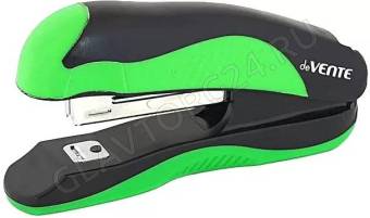 Степлер №24/6-26/6  20л пластик MonoChrome /резин. вставка /черный с неоновым зеленым 4142000