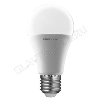 Лампа светод. Ergolux LED-A60-12W-E27-4K (ЛОН 12Вт E27 4500K 172-265В) NEW