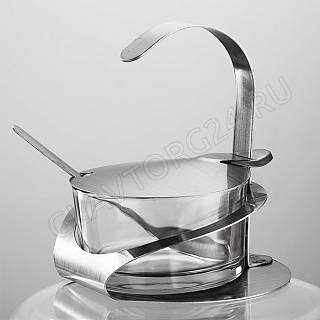 Сахарница 200мл стекло, нерж. сталь/48 арт. BE-0065 снято РАСПРОДАЖА