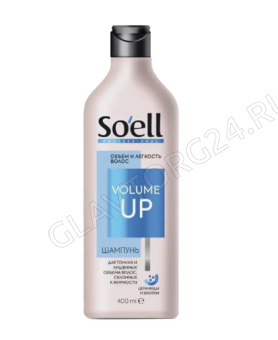 SOELL Шампунь для волос VOLUME UP Объём и сила, 400 мл/6