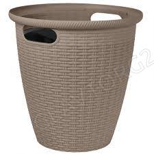 Кашпо InGreen Rattan D 328мм 20л с внутренним горшком 11 л, французский платан