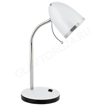 Свет. настольный Camelion KD-308 C01 белый (230V 40W E27)