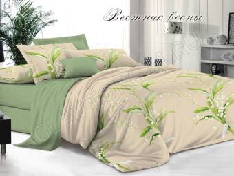 КПБ 2сп Satin collection Микросатин ВЕСТНИК ВЕСНЫ Под175*215+Пр180*215+2Нав(70*70)
