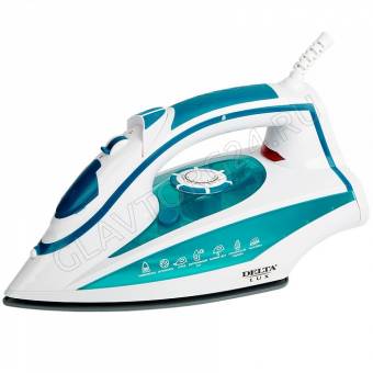 Утюг DELTA DL-352 2200Вт керамика бело-бирюзовый