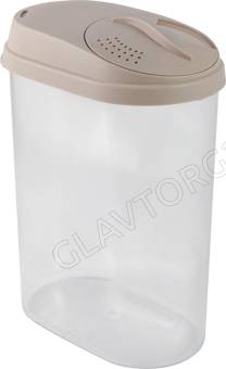 Банка для сыпучих продуктов Sugar&Spice с дозатором 1,6 л шампань