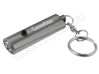 Фонарик Camelion LED18-1R (брелок, металлик, овал, 1 LED,4xG3 в компл.,алюм, блистер)