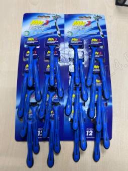 Mtc 3 Станок мужской одноразовый 24шт на карте синий