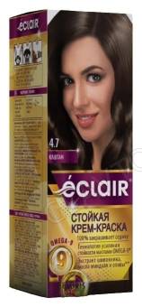 ECLAIR w9 Стойкая крем-краска д/волос № 4.7 каштан