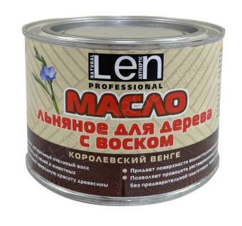 Масло льняное с воском "LEN" Королевский венге 400 гр./6шт