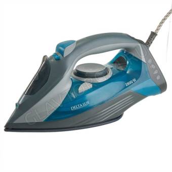 Утюг DELTA DE-3002 2800Вт керамика серо-бирюзовый