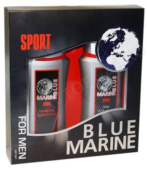Blue Marine SPORT Под. Набор №081M (Шампунь 250 +  Гель д/душа 250) муж (MINI)