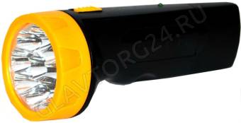 Фонарик Ultra Flash LED3829 9LED чер/жел аккум.