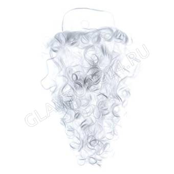 СНОУ БУМ Борода Деда мороза ,полиэстр,60гр,38*22см