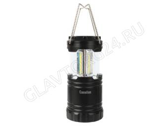 Фонарик Camelion LED5632  (для кемпинга 3XR03, черный, 3X COB LED, пласт. кор.)