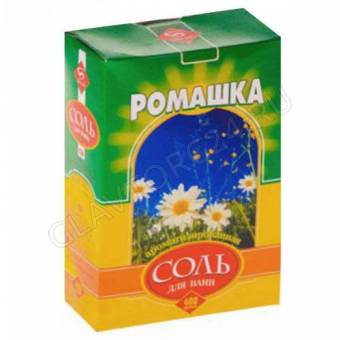 Соль д/ванн Ромашка 400г/32шт Бийск