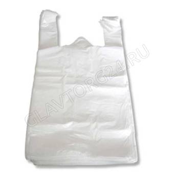 Пакет майка Белая 28*50 см 14мк(100/1500)