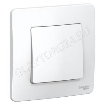 Выключатель 1 СП (cх.1), 10а, 250b, Blanca белый BLNVS010101