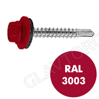СВФС Саморез кровельный RAL-3003 ZP 4,8х35 (250шт) рубиново-красный