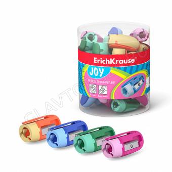 Точилка 1отв. пластик Joy ассорти 21825 Erich Krause
