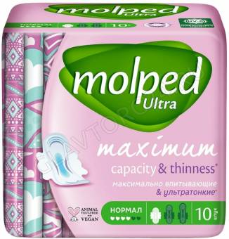 Molped (Молпед) Прокладки гигиенические Ultra Normal 10 штук