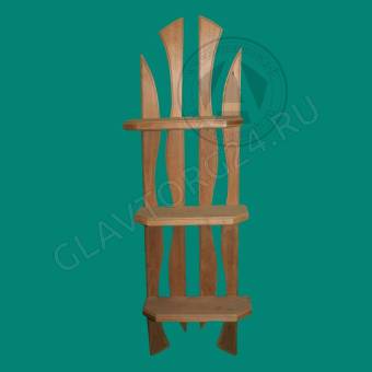 Полка Зигзаг угловая (3 полки) 280х820х120