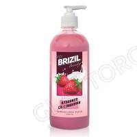 BRIZIL BEAUTY Крем-мыло жидкое 1л с дозат. клубника со сливками