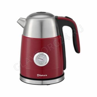 Чайник электрический SAKURA SA-2178R Premium 1,7л 2,2кВт нерж.сталь красный