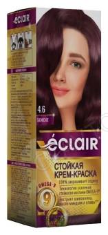 ECLAIR w9 Стойкая крем-краска д/волос № 4.6 божоле