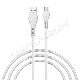 Кабель USB штекер-Type-C штекер HOCO X37a 1м 3А белый