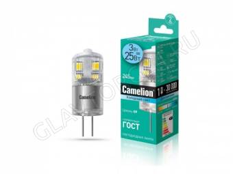 Лампа светод. Camelion LED3-G4-JD-NF/845/G4  (3Вт 220В)