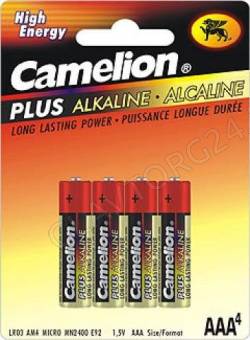 Camelion Plus Alkaline LR03 SP-4 (LR03-SP4,1.5В) - батарейка